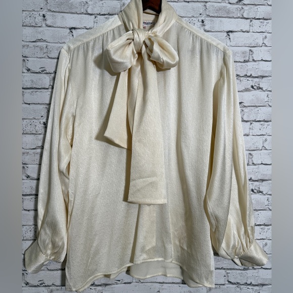 Vintage Yves Saint Laurent Rive Gauche Button-Up Top - Picture 1 of 11